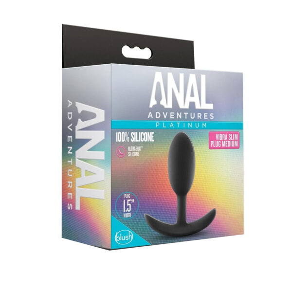Plug anal Vibra Slim Plug Medium - Silicona Premium y Vibración - Imagen 3