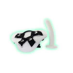 Arnés con Dildo Punto G de 6.5” - Whip Smart Glow in the Dark Unisex