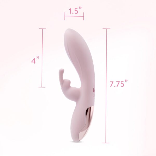 Vibrador Rabbit - Doble estimulación - Blush Morgan Rosa - Imagen 3