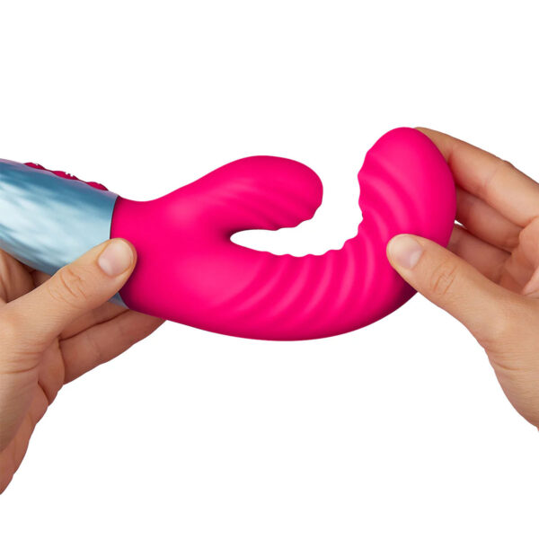 Vibrador Doble Rabbit - Delola Pink - Imagen 3