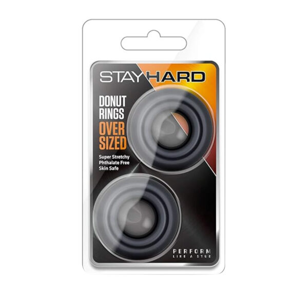 Stay Hard Donut Rings Oversized - Anillos para Prolongar el Placer - Imagen 2