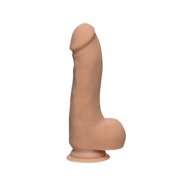 Dildo de 7.5 pulgadas con testículos, The D - Master D Ultraskyn - Vainilla