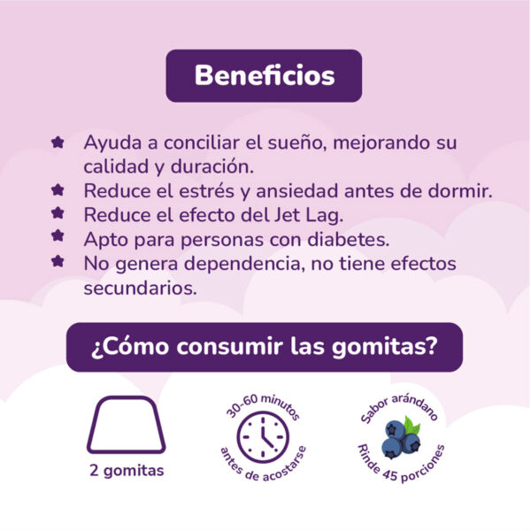Gomitas para dormir adultos Gummix con triptófano y magnesio